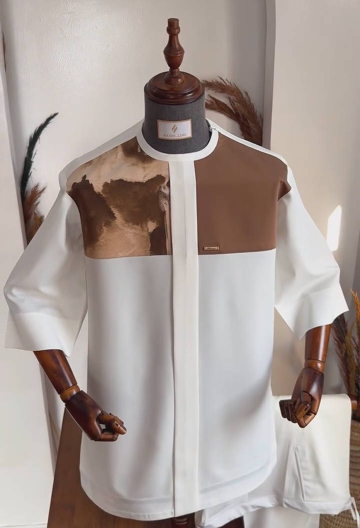 Modern Patchwork Thobe Shirt