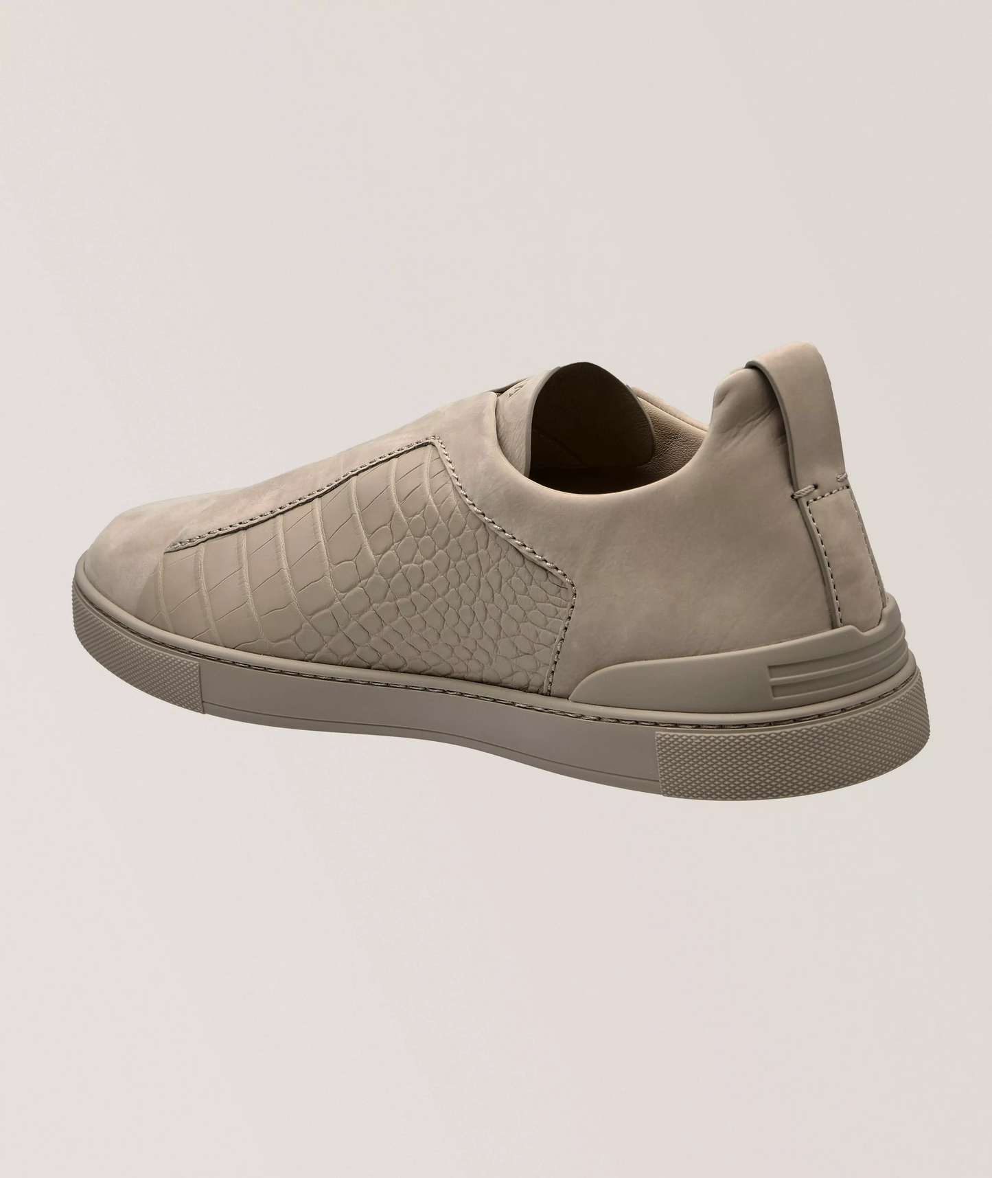 Triple Stitch Alligator Leather Sneakers