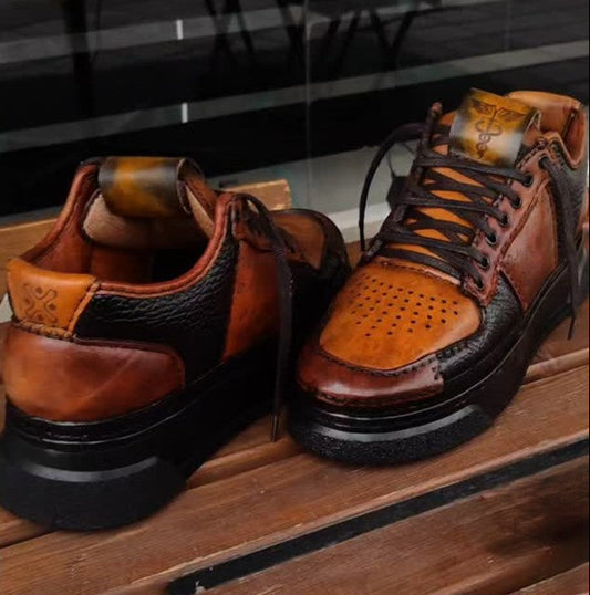 Heritage Two-Tone Leather Casual Shoes