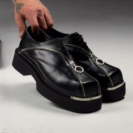 Avant Zip Platform Leather Shoes