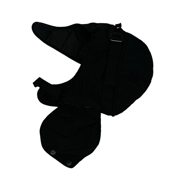 Black Econyl Nylon Metal Face Cover Hat