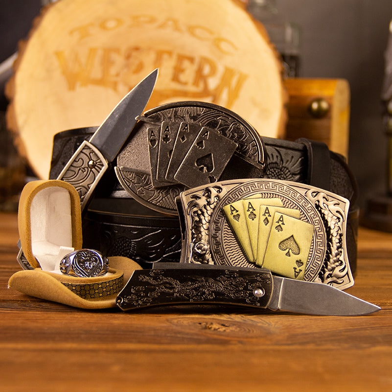 Playing Card Buckle Set