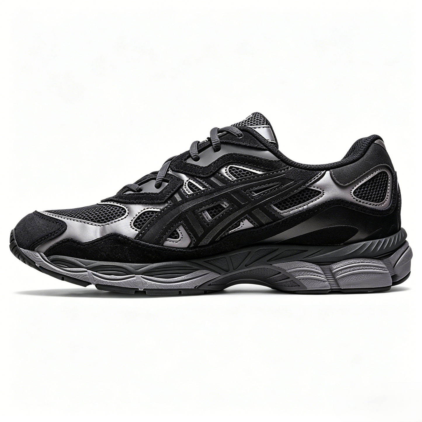 Men's Classic Black and Gray Sneakers